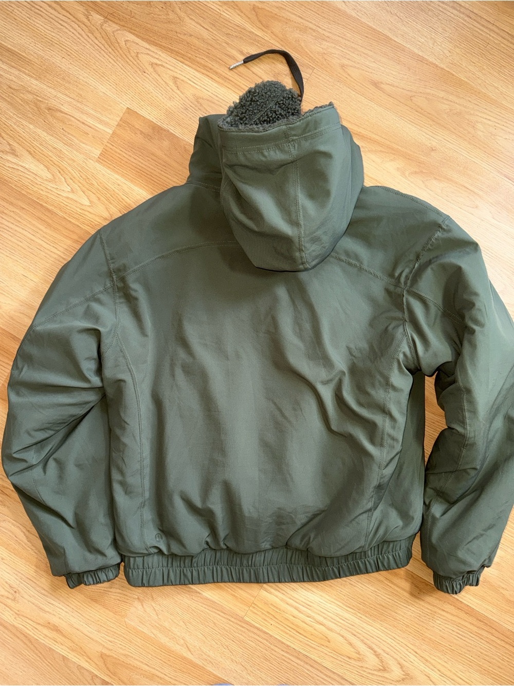 Lululemon Reversible Jacket Olive Green Sherpa Small - Picture 12 of 12